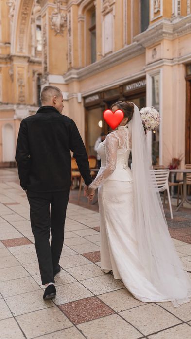 фата весільна довга