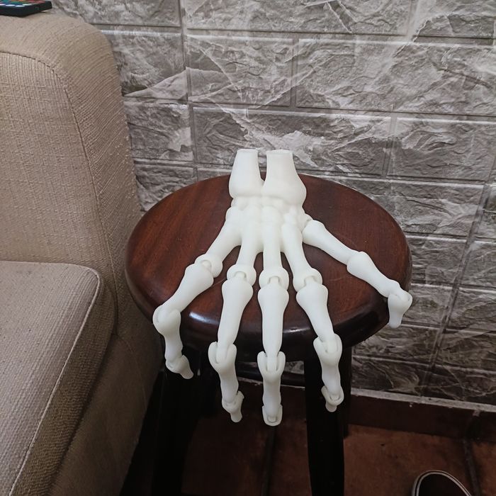 Mão esqueleto articulavel