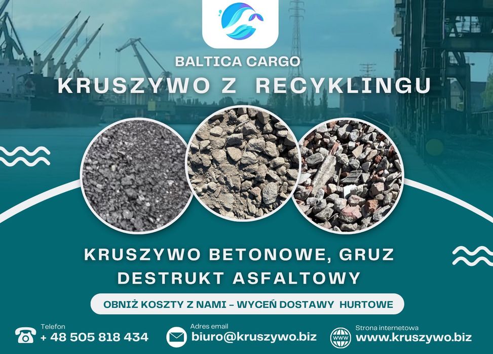 Kruszywo betonowe 0 - 63 mm | Transport