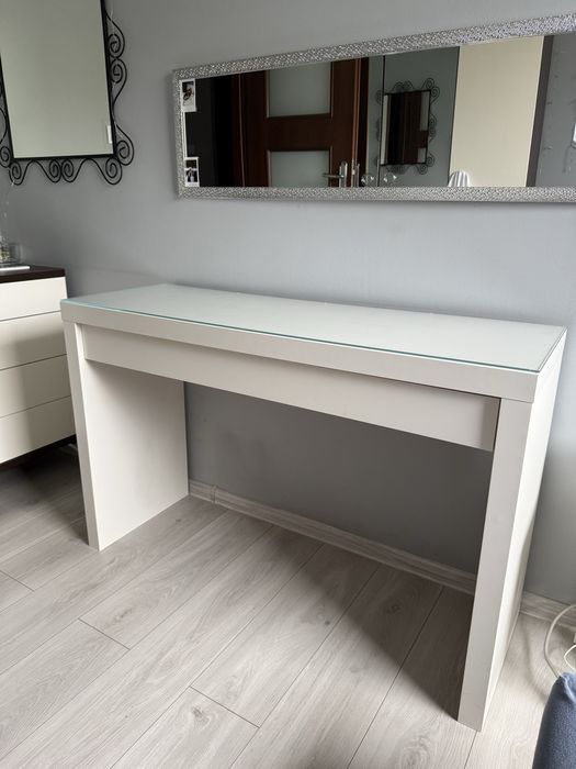 Toaletka biurko białe MALM IKEA