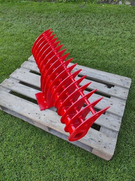 Grabie ażurowe 100cm widły łyżka do gałęzi ziemi trawnika minikoparki
