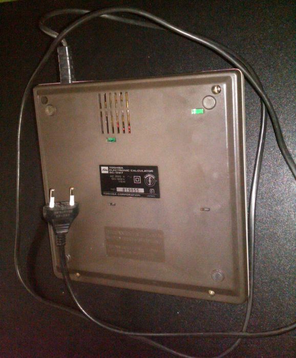 Калькулятор сетевой раритет TOSHIBA BC-1287 JAPAN Тошиба Япония