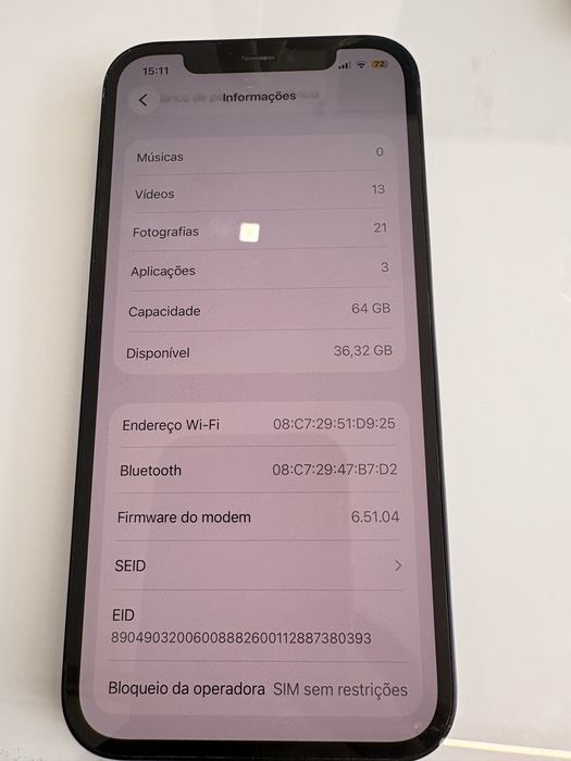 Iphone 12 64gb na caixa