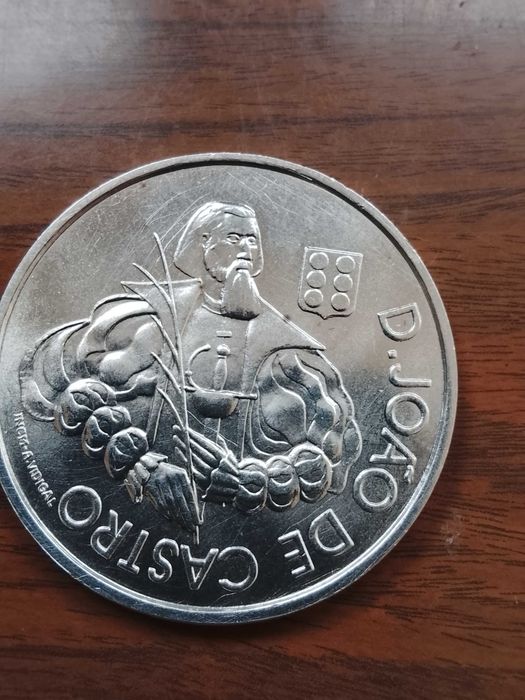 Moeda de 1000 escudos de 2000, de D. João de Castro, em Prata