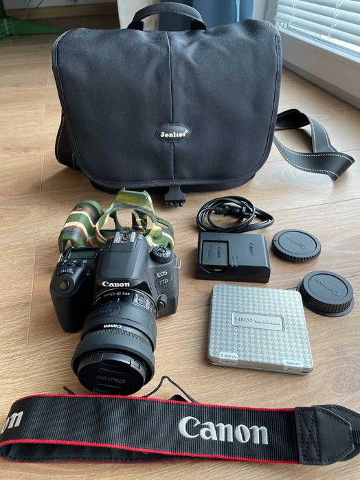 DSLR Canon 77D + Lense 18-55mm