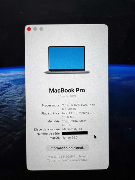 MacBook Pro 16" 2019 — 16GB RAM | 512GB SSD