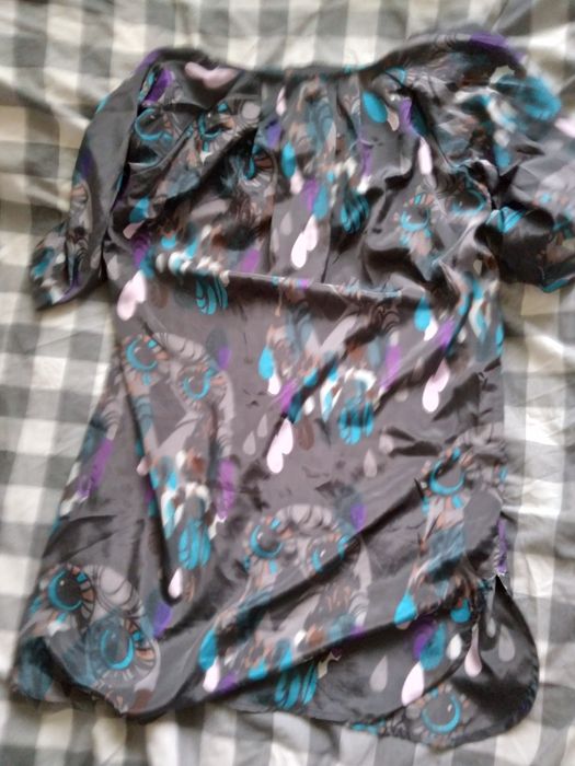 Tunika grafit wzorek rozm 36