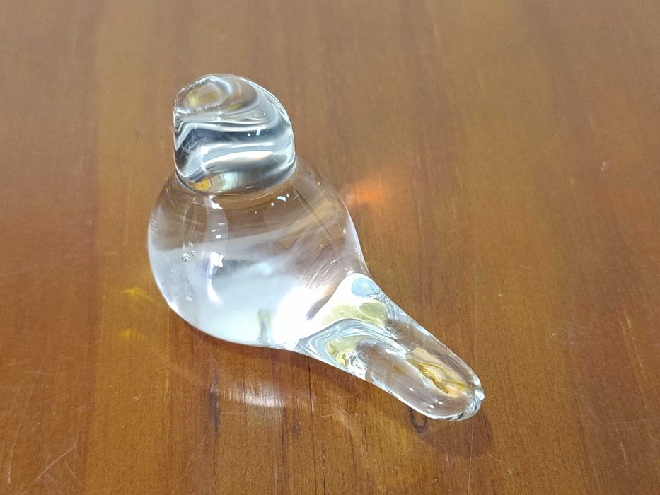 Pássaro Decorativo em Vidro