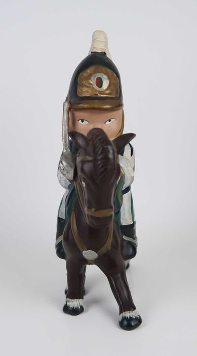 GNR a cavalo - figura antiga em faiança