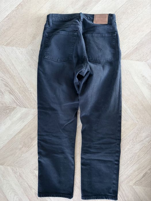 Jeansy spodnie  straight crop czarne Levis 501 w24 l26 XS