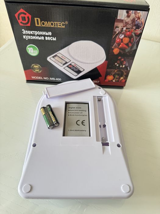 Весы электронные кухонные 10 кг Domotec MS-400