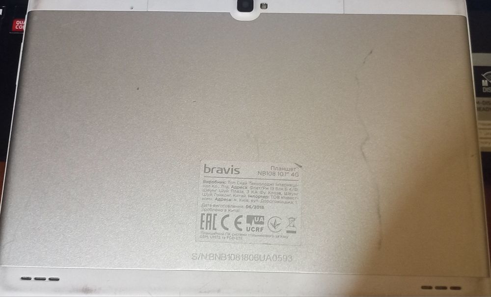 Планшет bravis 10 дюймов zoom,youtube,wi-fi, sim cart