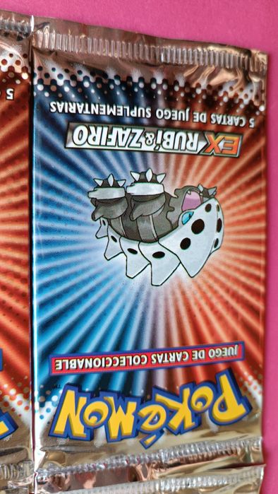 Pokémon Selados conjunto 4 boosters Ex Ruby & Sapphire Art Set 2004