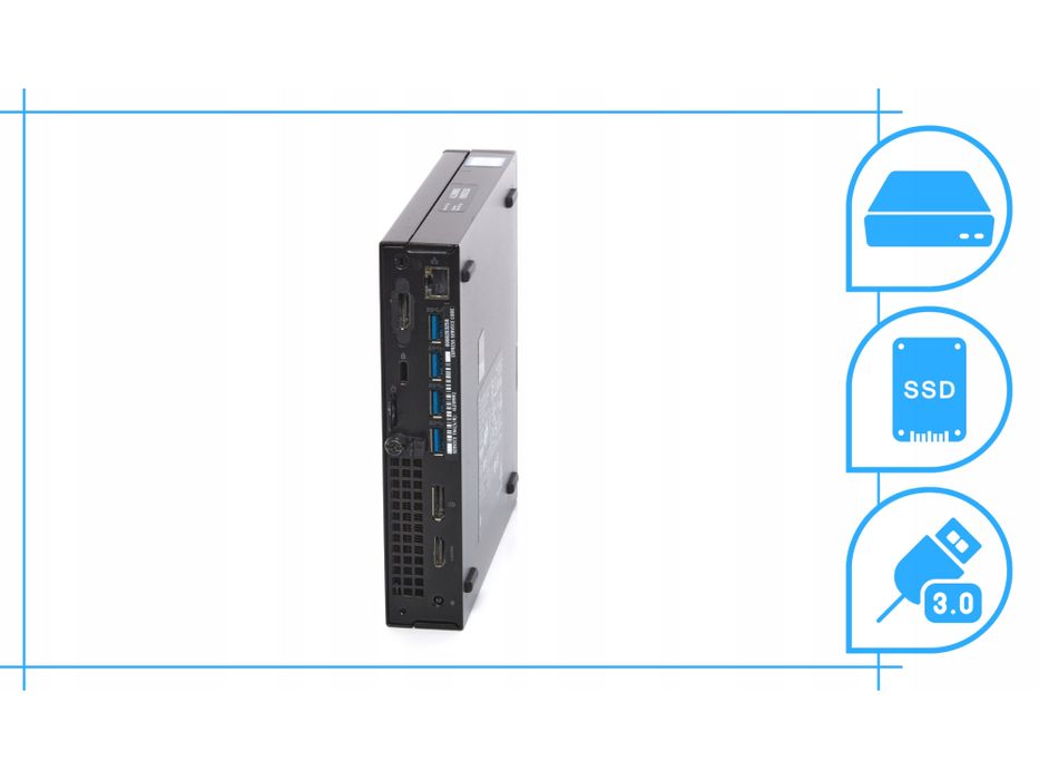 komputer mini pc dell tiny i7 6gen 16gb ddr4 1tb ssd win10 pro szybki