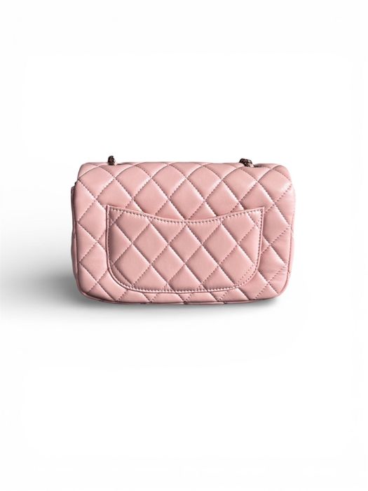 Сумка Chanel Classic 1.55 Small Single Flap in Pink/Silver/тренд 2026/