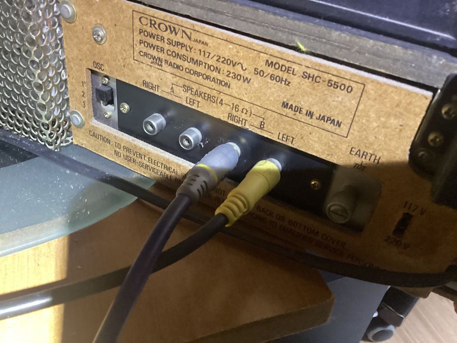 CROWN SHC-5500 sprawny kolekcjonerski magnetofon gramofon wzmacniacz t