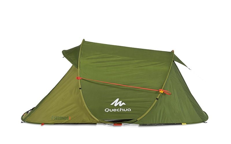 Tenda de Campismo instantânea 3 pessoas, 2 SECONDS verde