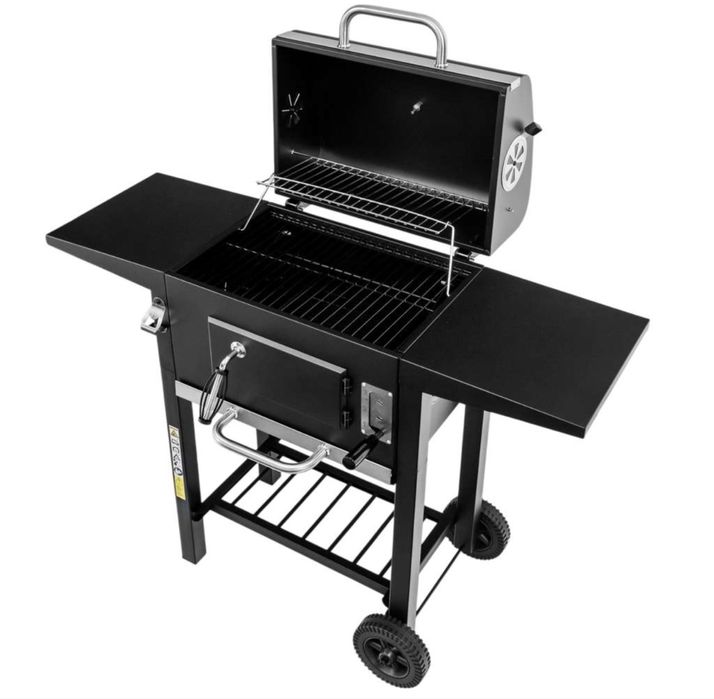 Grill ogrodowy węglowy z pokrywą