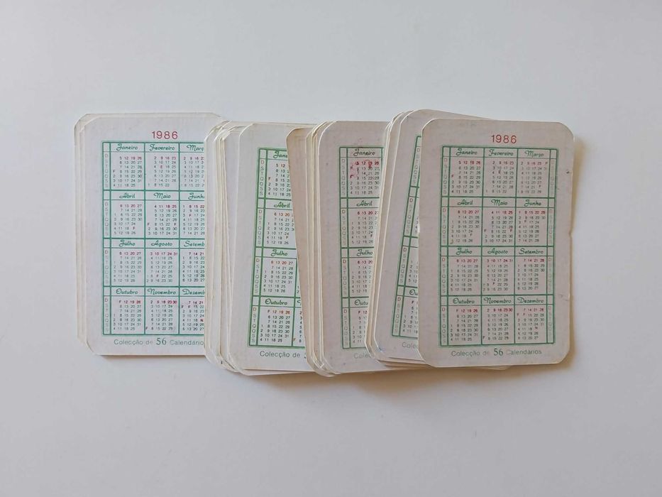 32 calendários MEXICO 86 (colecção de 56 calendários) 1986 | lote