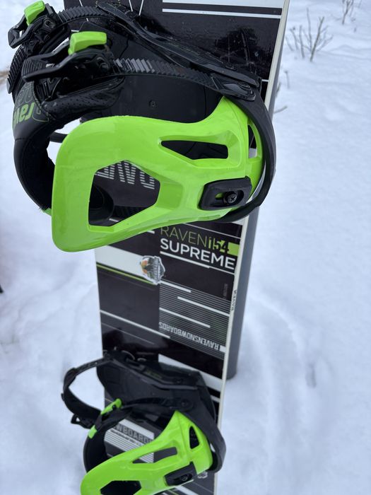 Deska snowboard raven + wiazania+pokrowiec