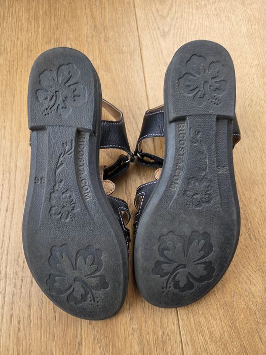 Sandały dziewczęce skórzane r.36