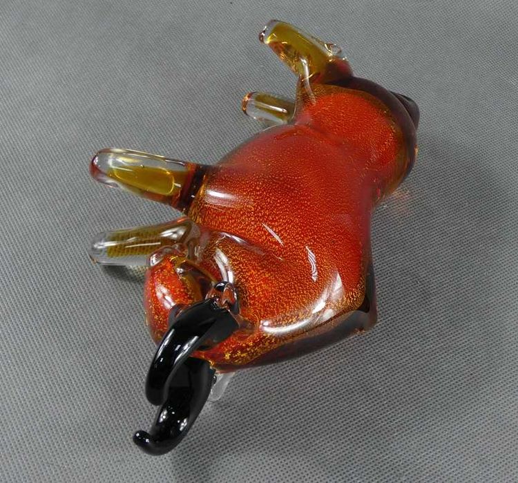Figura szkło MURANO BYK byczek figurka 26 cm