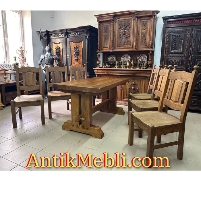 Масивний стіл обідній дубовий стол дерево меблі б у 3935