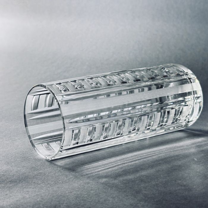 lata 60/70-te piękny szlifowany kryształowy wazon