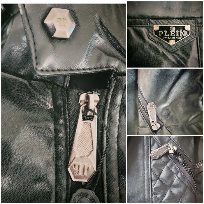 Philipp Plein Kurtka Męska Ramoneska Eco S-3XL