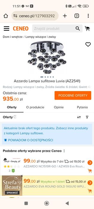 Plafon, żyrandol, oświetlenie
