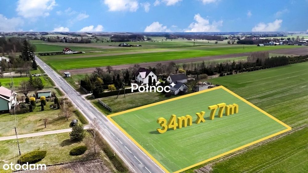 Działka o pwierzchni 2634 m² – Witoldów