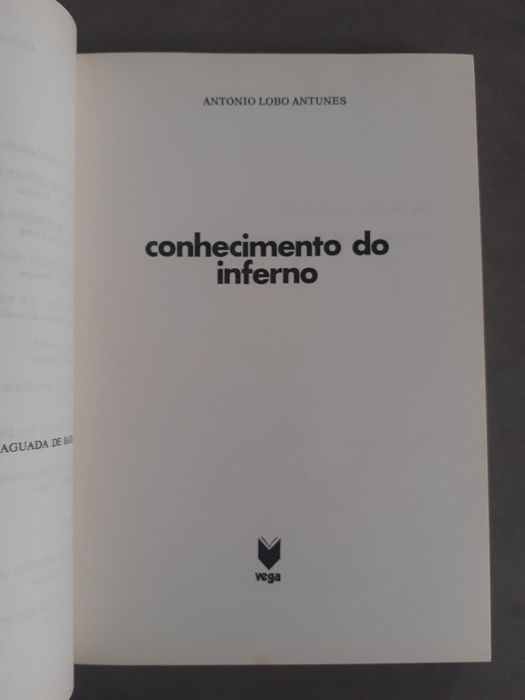 A. Lobo Antunes, conhecimento do inferno,  1 edição