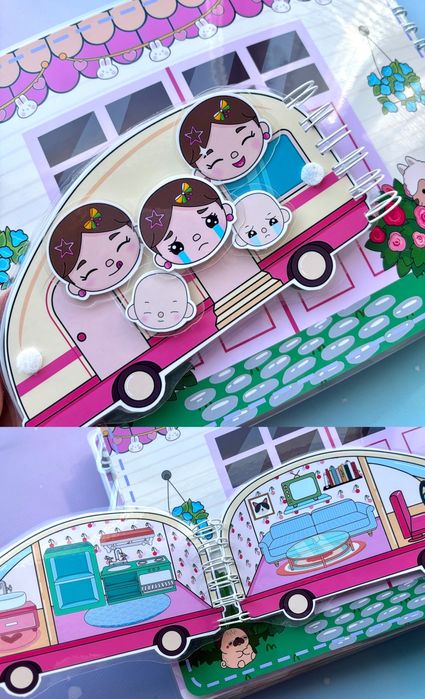 Весна в тока бока 2 гра на липучках ліпучках альбом книжка бокс аватар