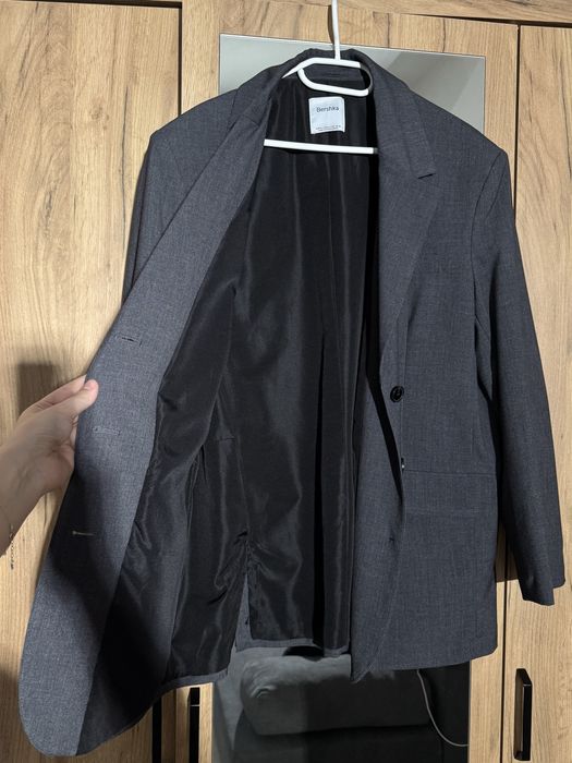 Класичний сірий піджак жакет