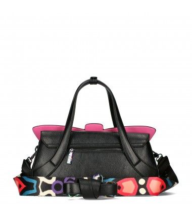 Torebka damska kuferek EGO czarna motyl