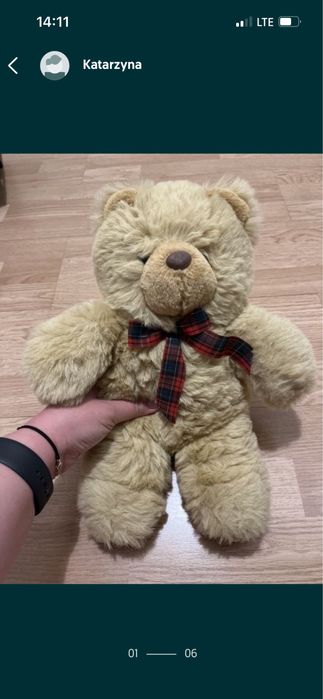 Piekny, duzy pluszowy Mis, nowy,