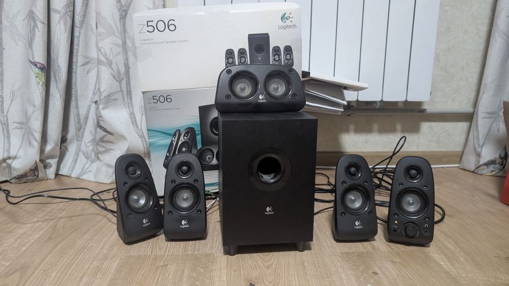 Колонки 5.1 Logitech z506. Акустика для комп'ютера, домашній кінотеатр