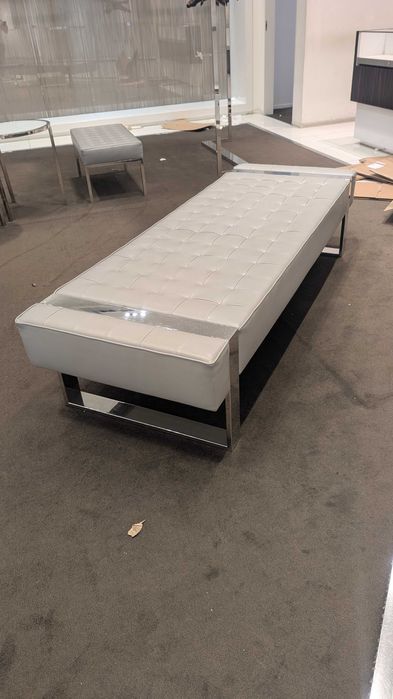 Banco / Chaise de Design Premium Inox (2 Metros) - Estado Impecável