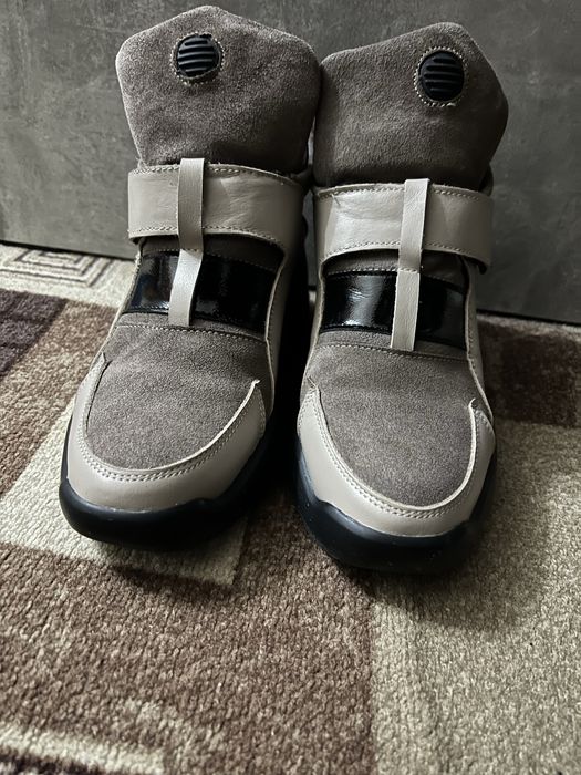 Ботинки натуральный замш р.39 весна осень