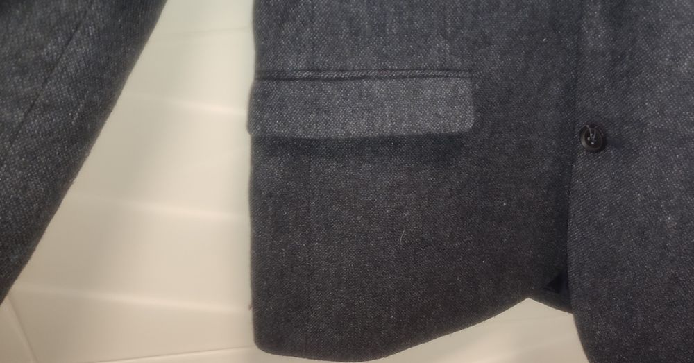 Marynarka Topman r. 42 / M Wełna granat