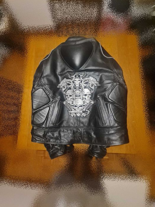 Casaco Mota Cabedal Titânio e Kevlar com Bossa