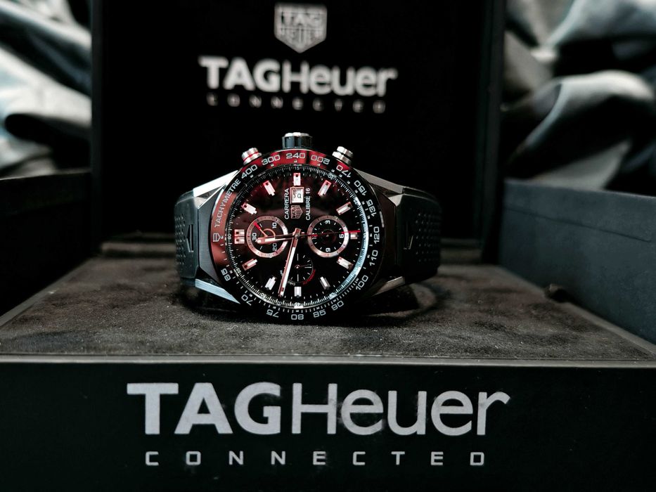 Zegarek TAG Heuer Modular 45 Mechanical Module Calibre 16 ACBF2A80 Chrono Certyfikat 2 paski box Komplet !
