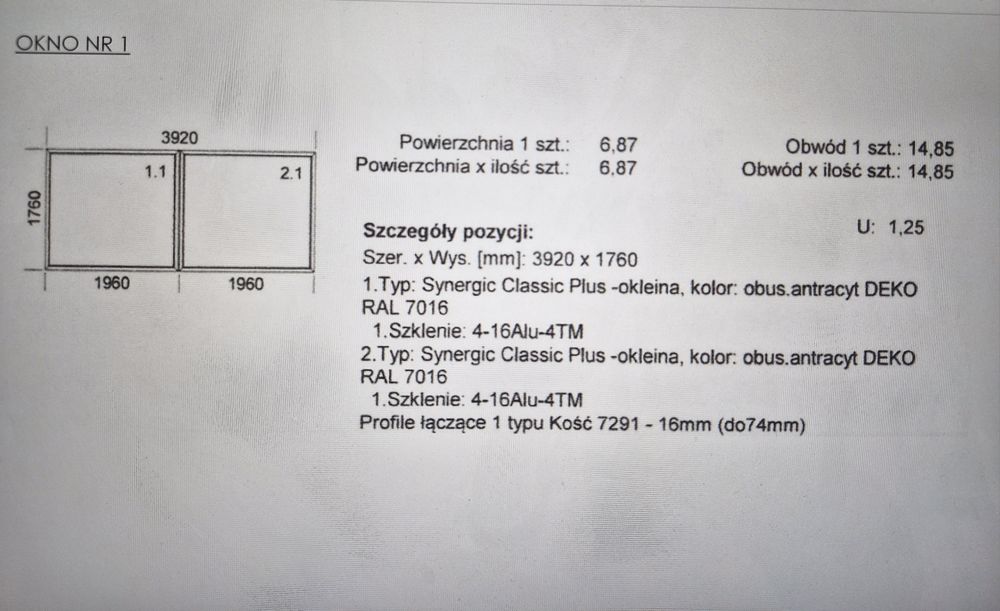 Okna i drzwi antracyt witryny lokal uslugowy