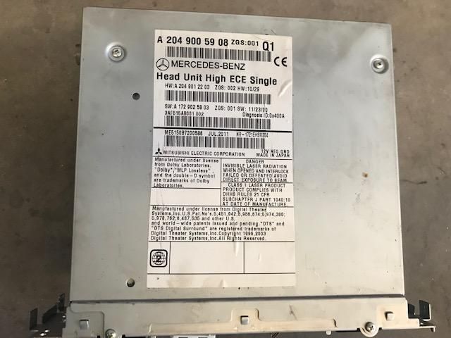 Radio Mercedes c 200 c 220 c 250 w204