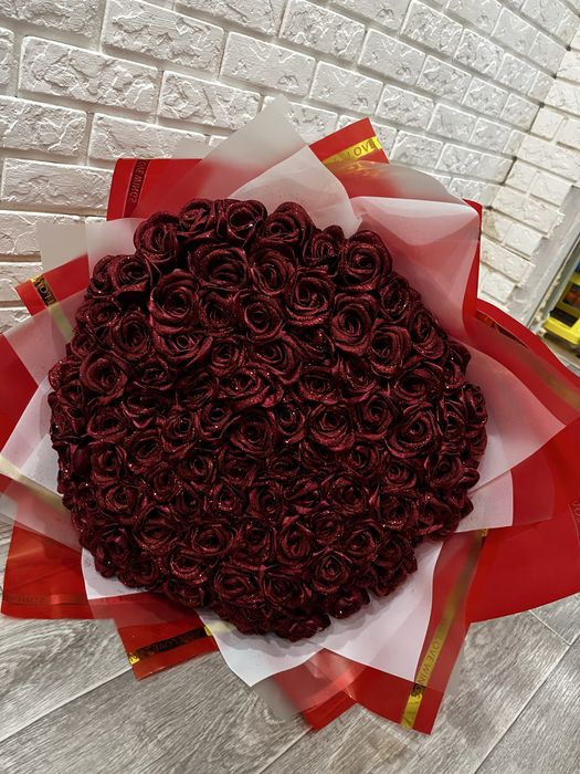 Букети з атласної стрічки/букеты из атласных лент