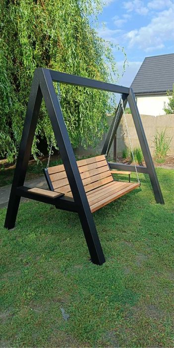 Huśtawka duza metalowa ogrodowa