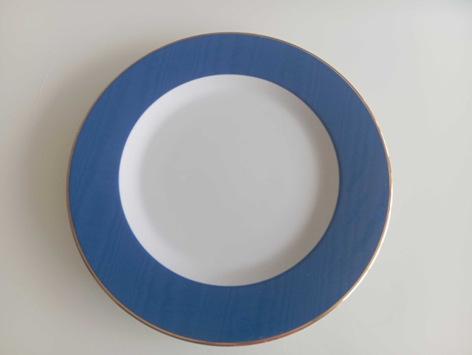 Pratos Marcadores Banda Azul  VISTA ALEGRE novos