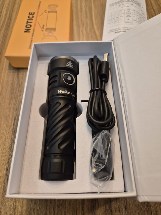 Latarka Wurrkos TS26S Max3100 lumen szperacz Nowa Bat.21700 mocna.