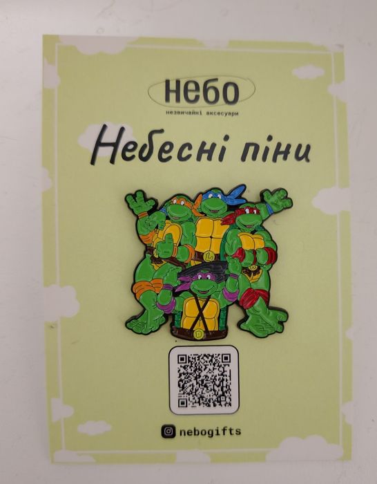 Піни брошки металеві по фільмах (Star wars, Аніме, Черепашки ніндзя)