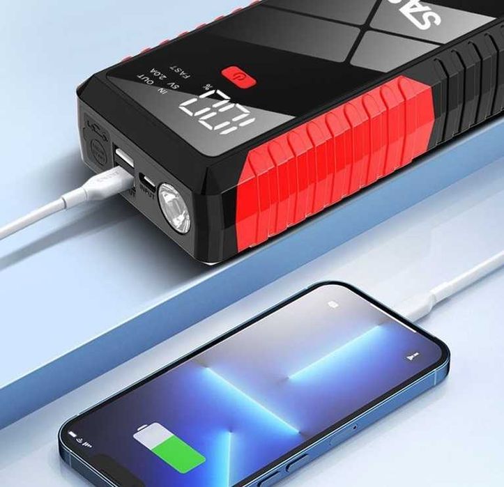 Пусковое устройство SAST Jump Starter 1500A 29800 mAh для авто до 4.0L